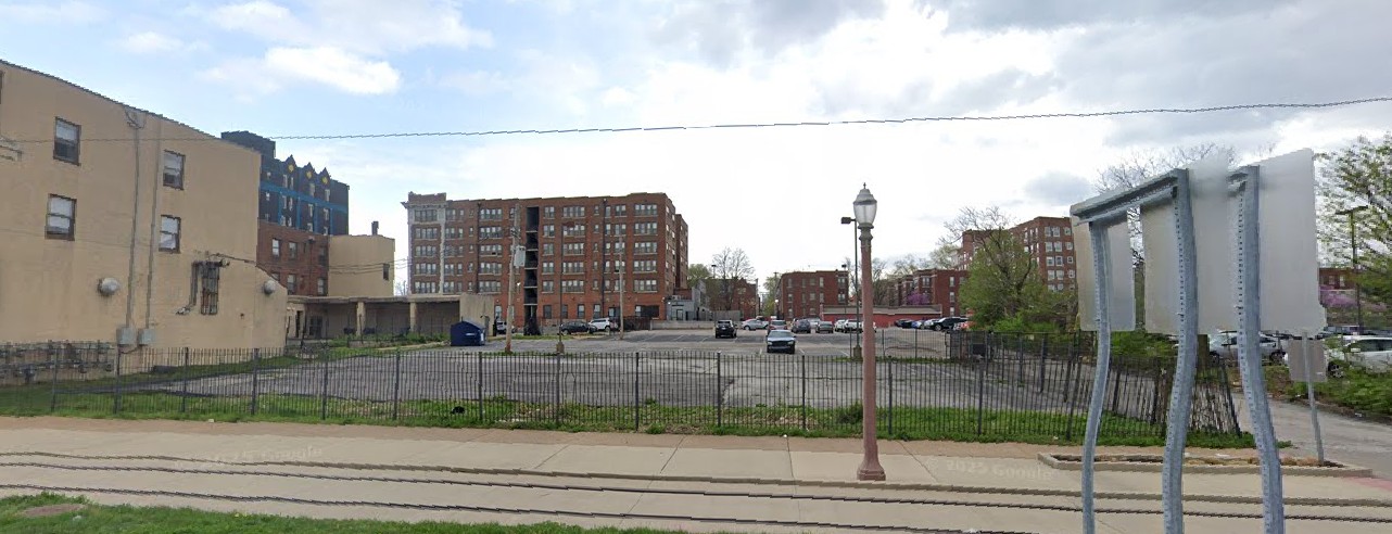 The lot where the Holy Barbarian stood, DeBaliviere Avenue, St. Louis