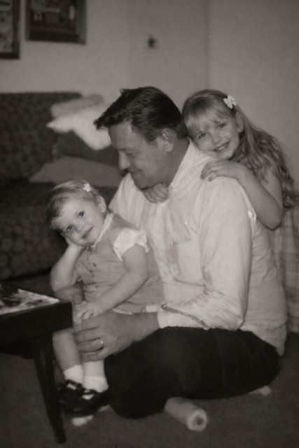 Bob Graf with his daughters